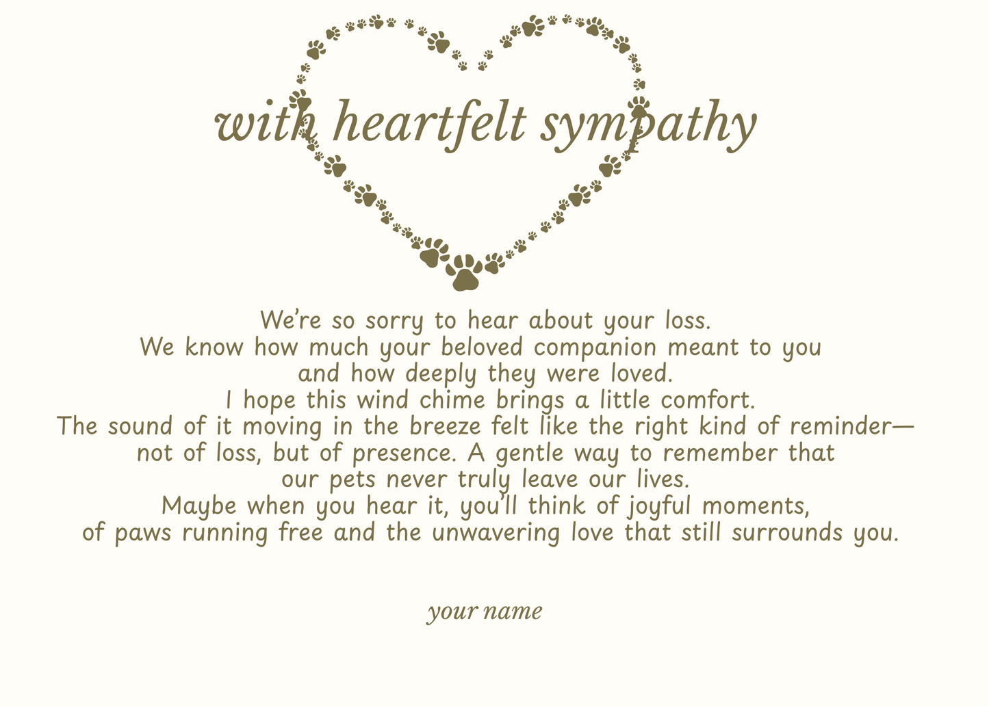 Pet Sympathy
