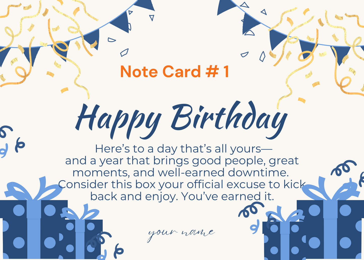 Men: Birthday/Self Care/Thinking of You